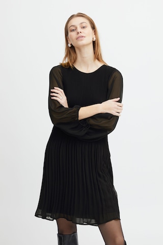 ICHI Dress 'Nalla' in Black: front