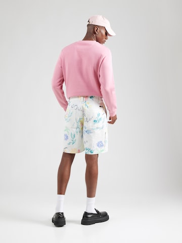 Soulland Loose fit Pleat-front trousers 'MARTY' in White