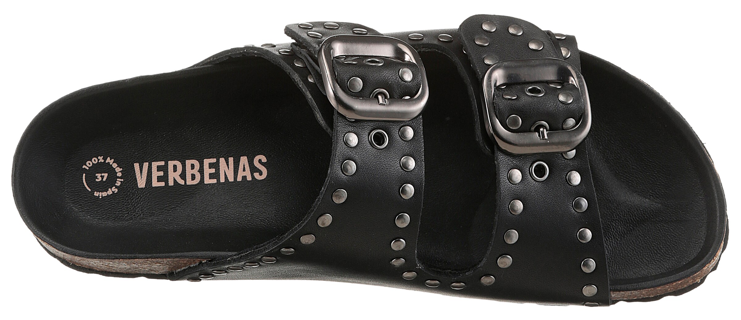 VERBENAS Mules 'RANDEL NAPA TACHAS' in Black