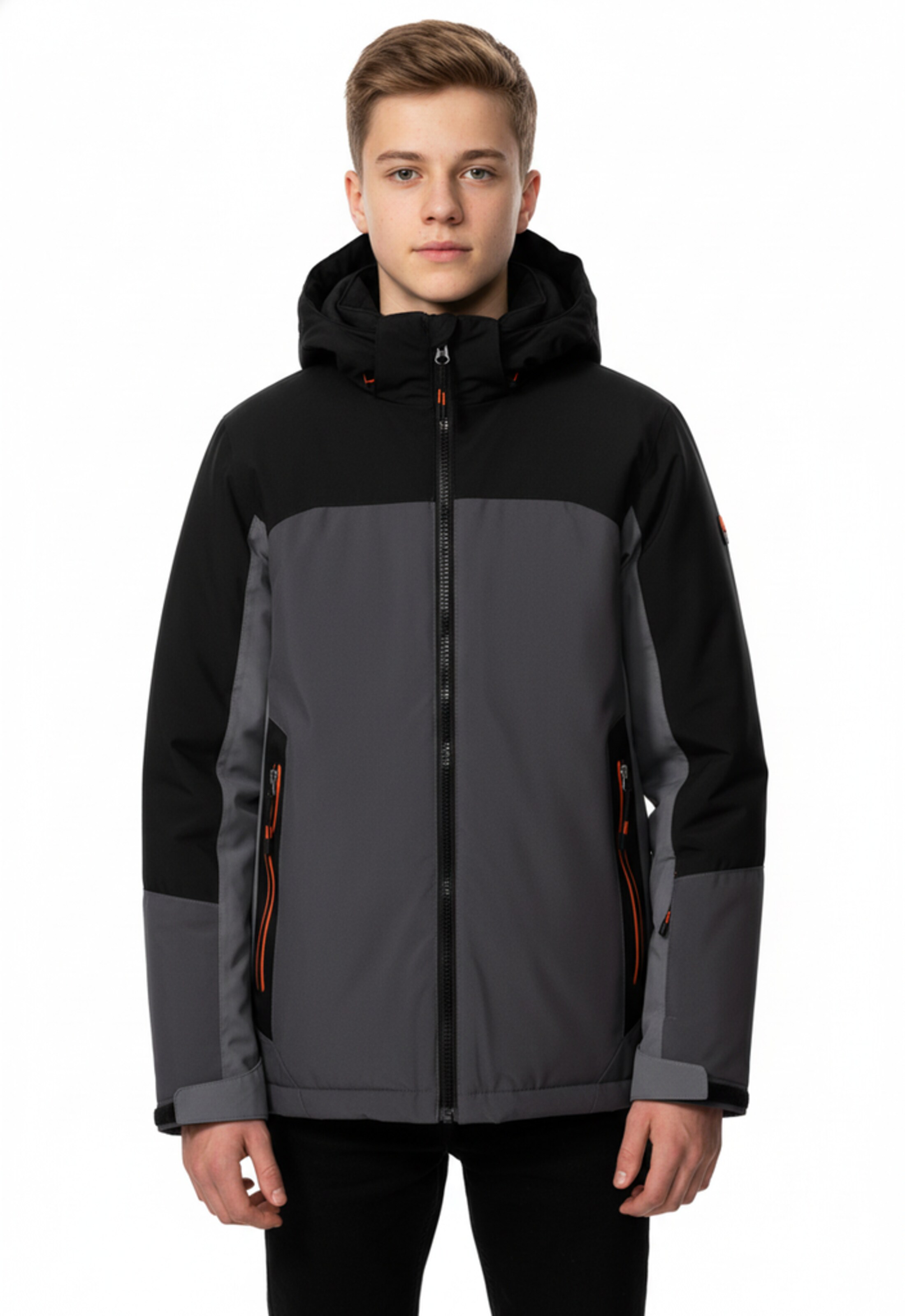 KILLTEC Outdoor jacket in Black: front