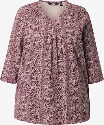 T-shirt Ulla Popken en rouge : devant