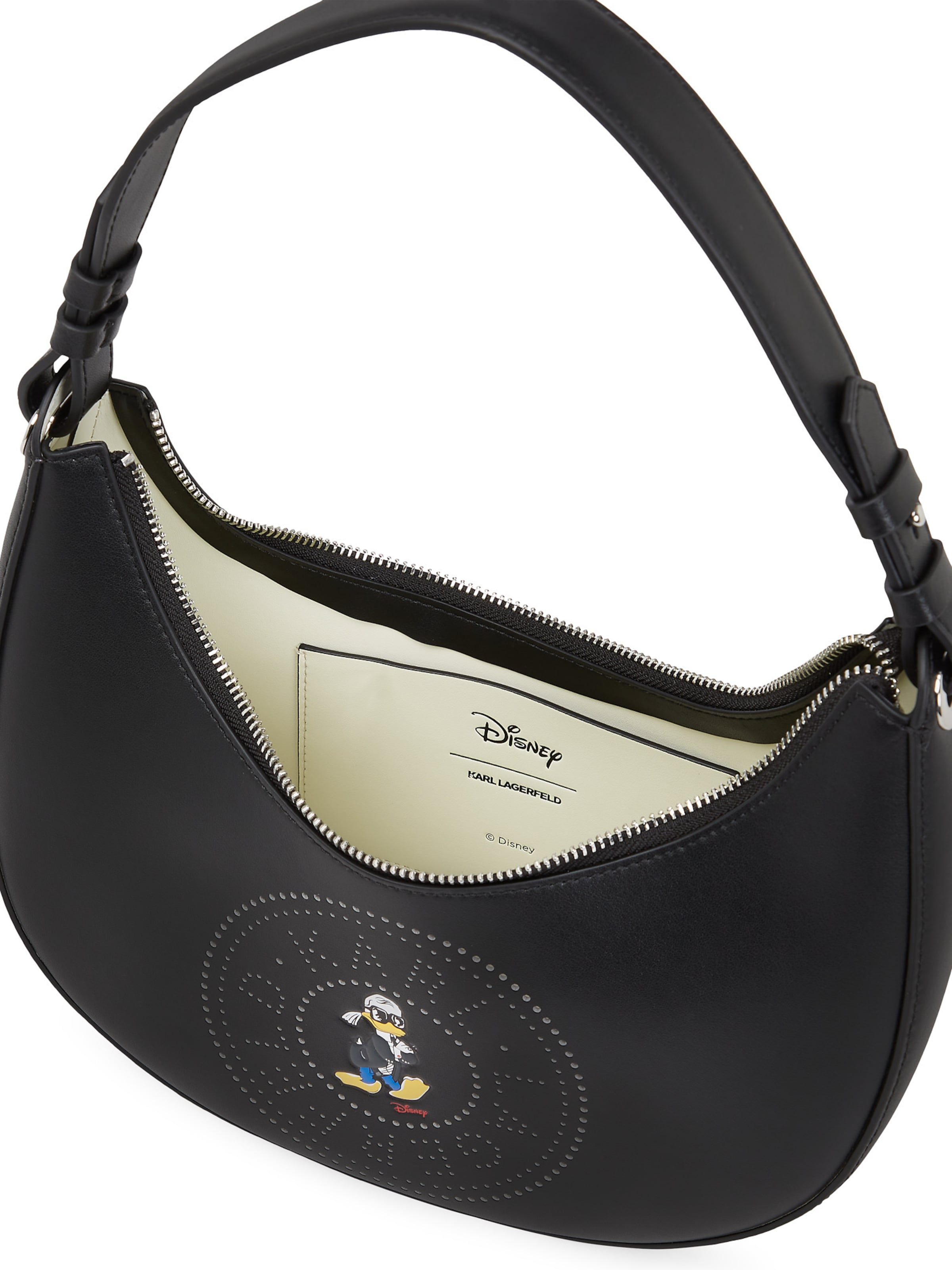 Karl Lagerfeld Schultertasche 'Disney x Karl Lagerfeld' in Schwarz