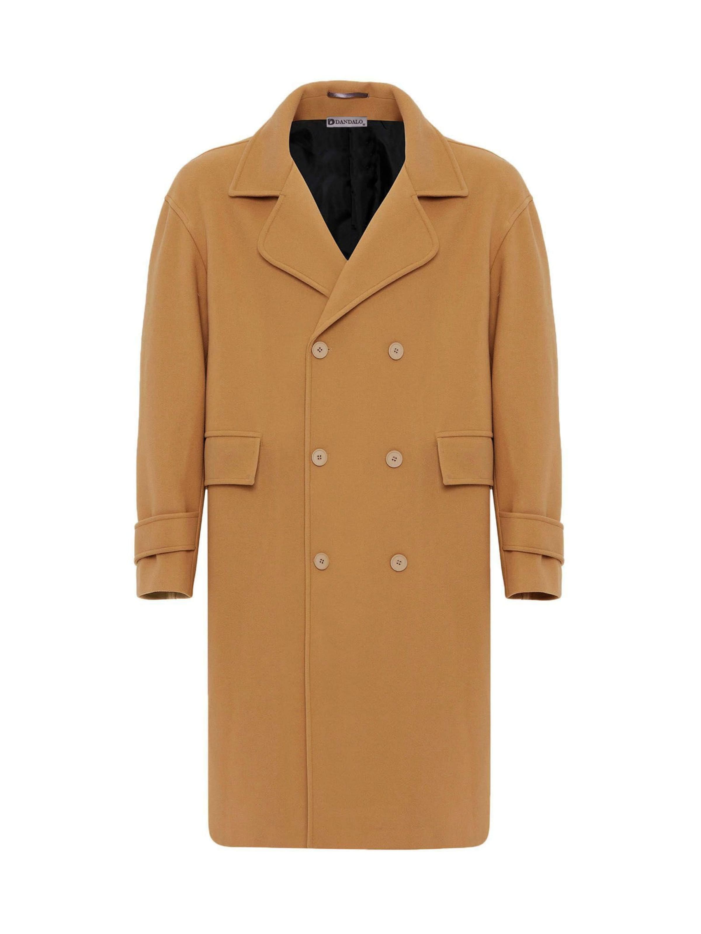Dandalo Between-seasons coat in Brown: front