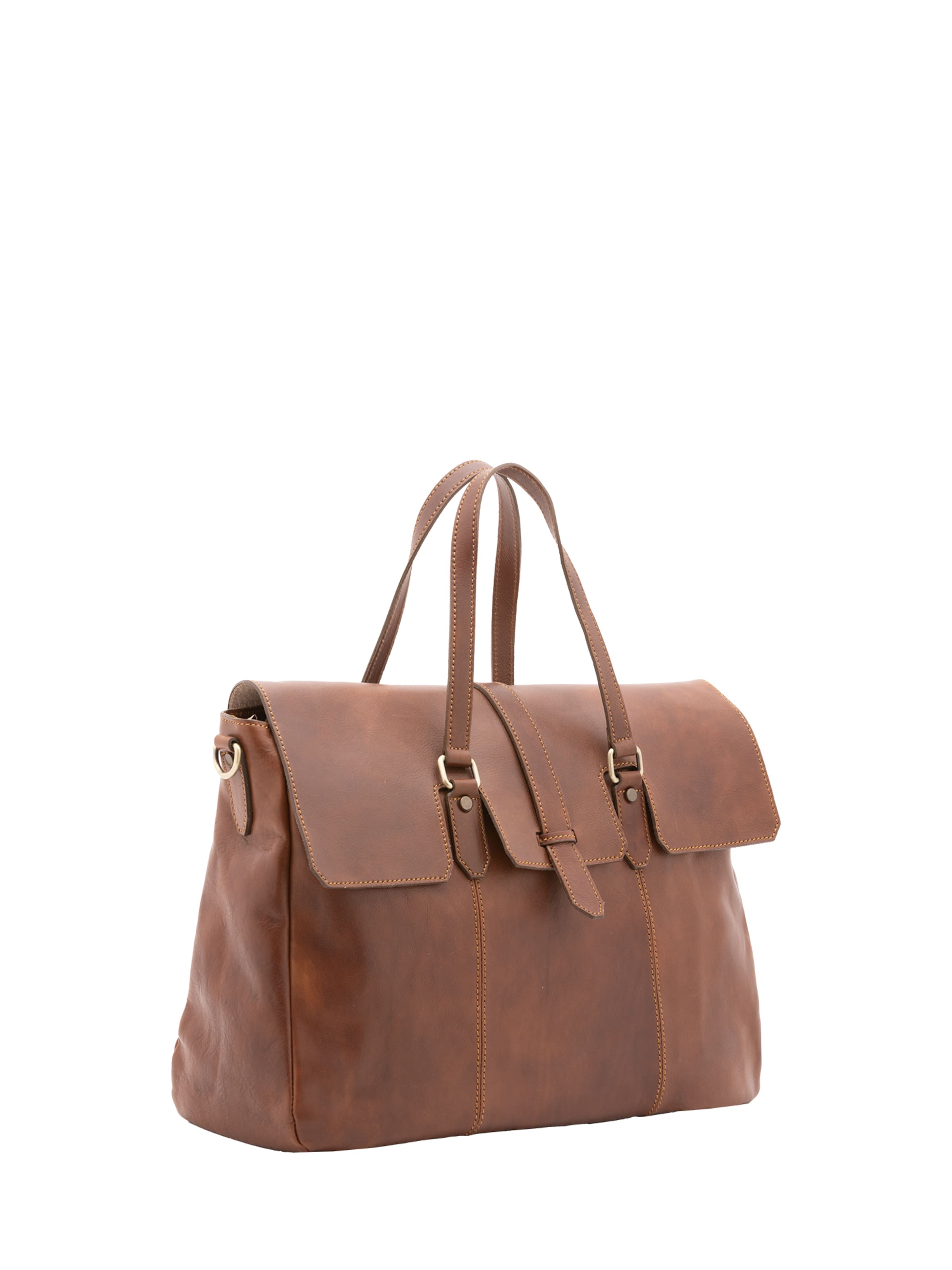 Borsa da viaggio di Viola Castellani in marrone: frontale
