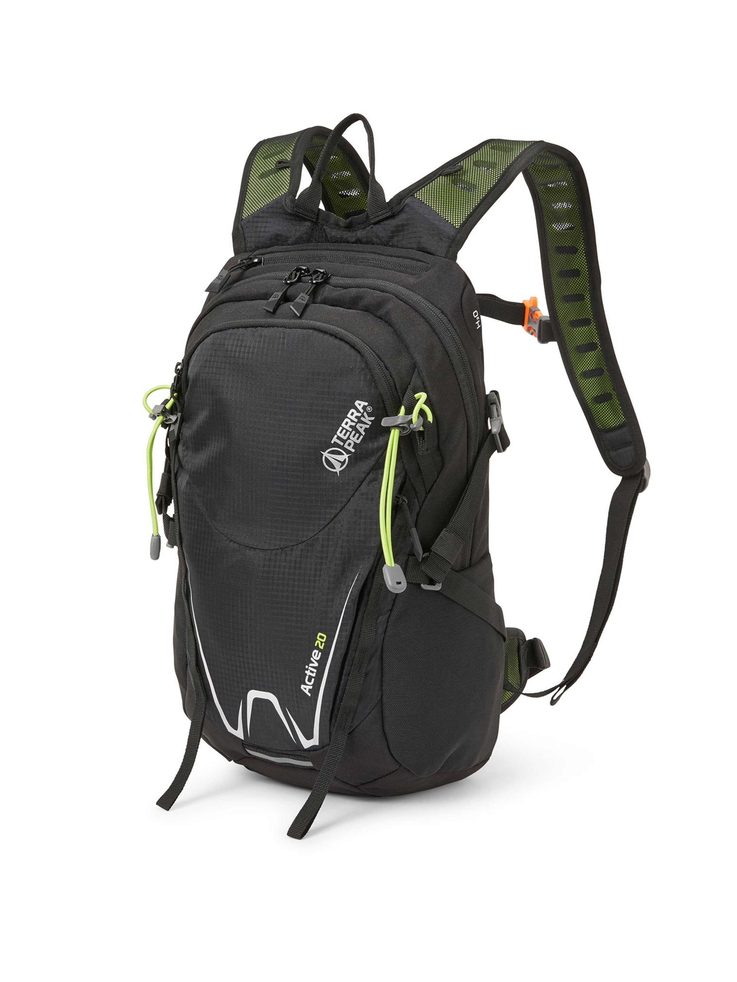 Terra Peak Sportrucksack 'Active 20'‌‌‌‌ in Schwarz: Vorderseite