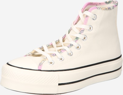 CONVERSE Baskets hautes 'Chuck Taylor All Star' en vert clair / orange / rose / blanc cassé, Vue avec produit