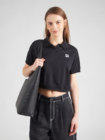 DKNY Poloshirt in Schwarz: Vorderseite