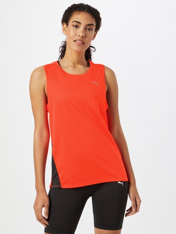 PUMA - Top desportivo 'Favourite' em laranja: frente