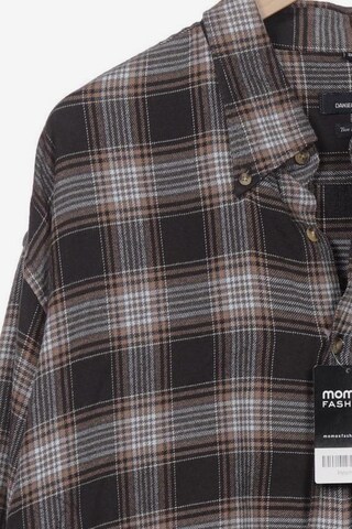 HECHTER PARIS Button Up Shirt in XXXL in Grey
