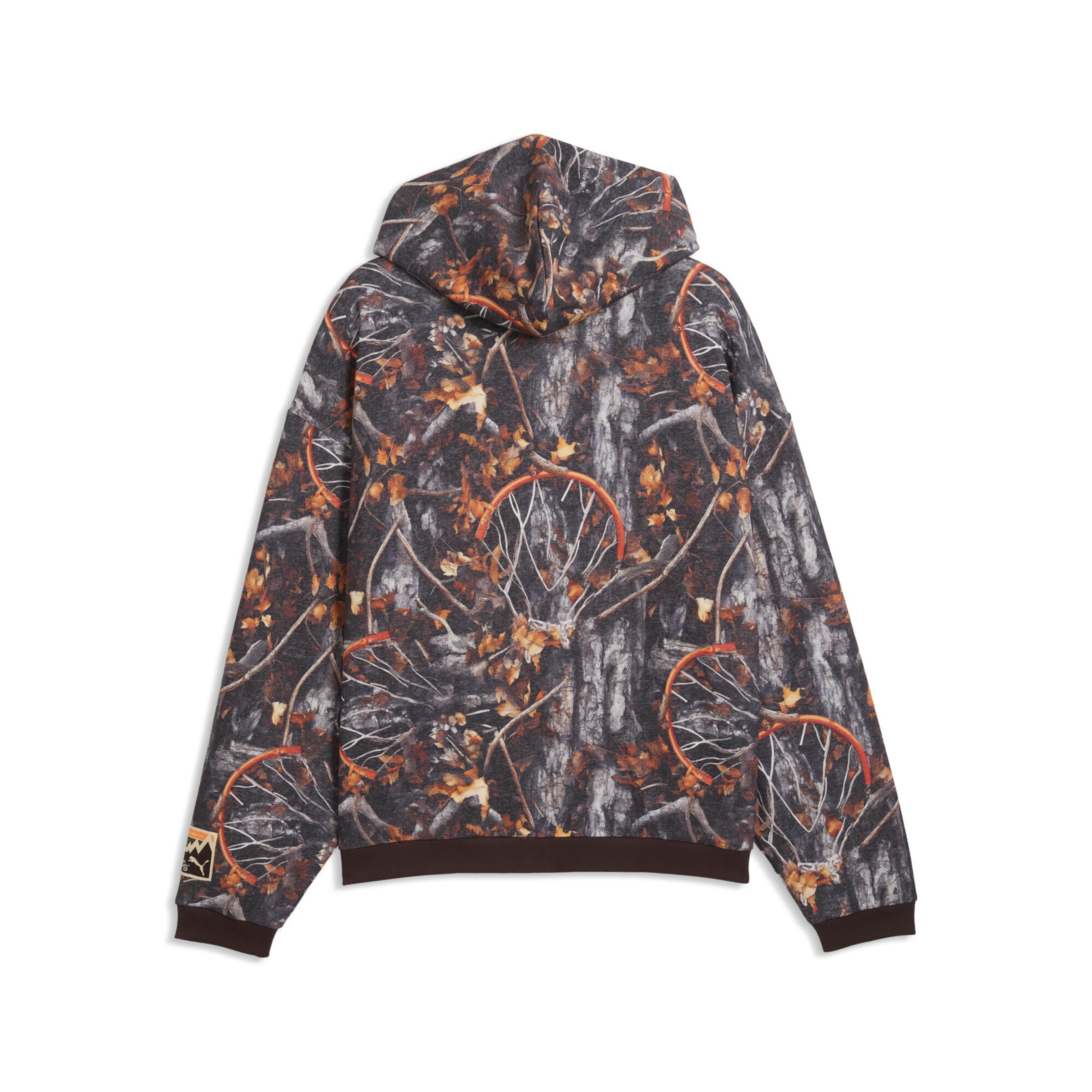 PUMA Funktionele fleece-jas 'Dylan Wildcat' in Bruin