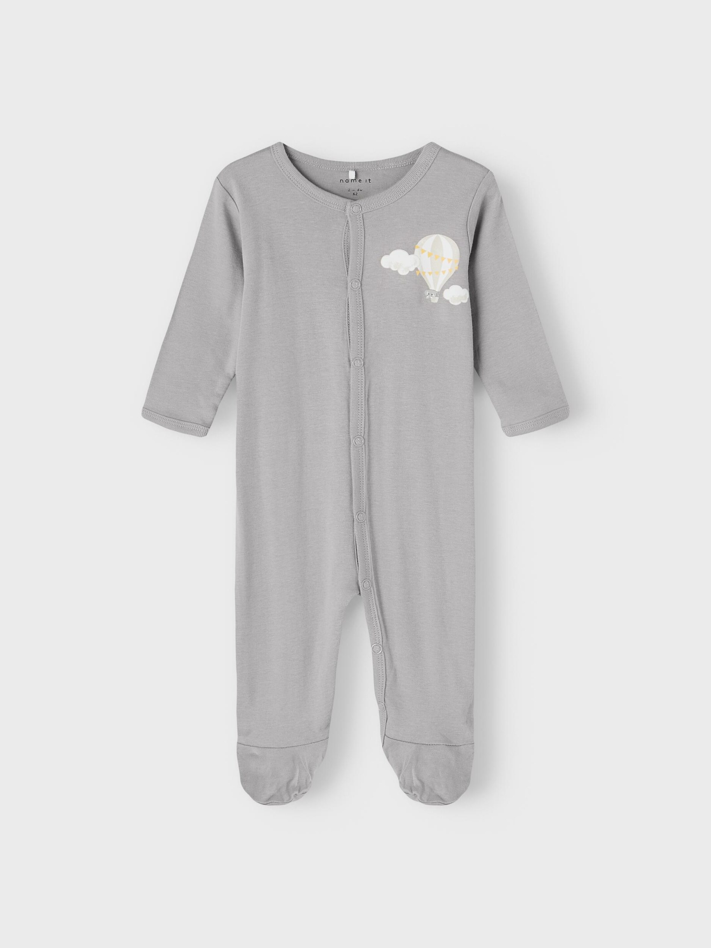 Enfants 92-140 Pyjama NAME IT en Gris, Blanc 