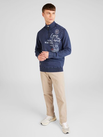 CAMP DAVID Sweatshirt in Blauw