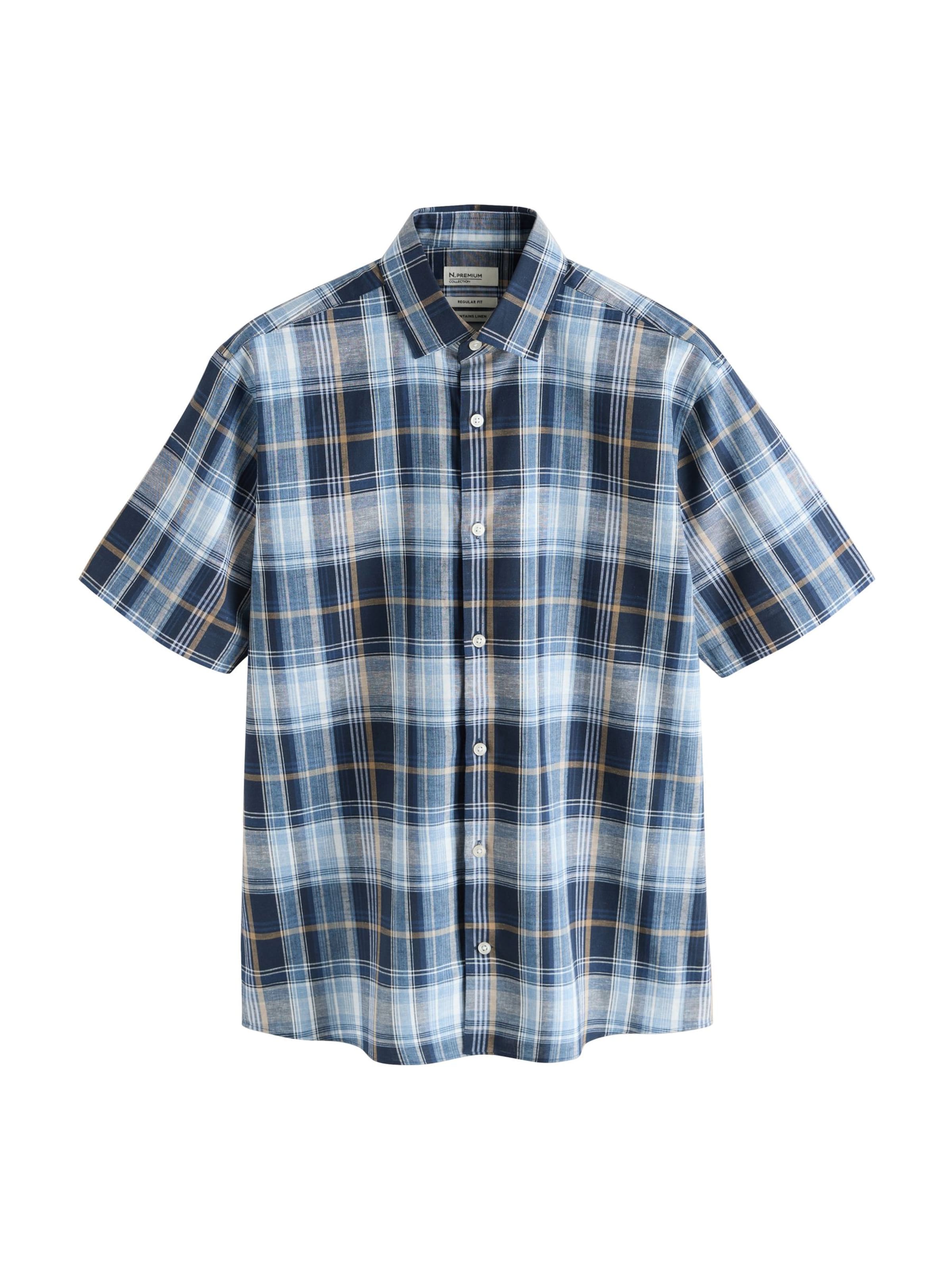 Next Regular Fit Hemd in Blau: Vorderseite