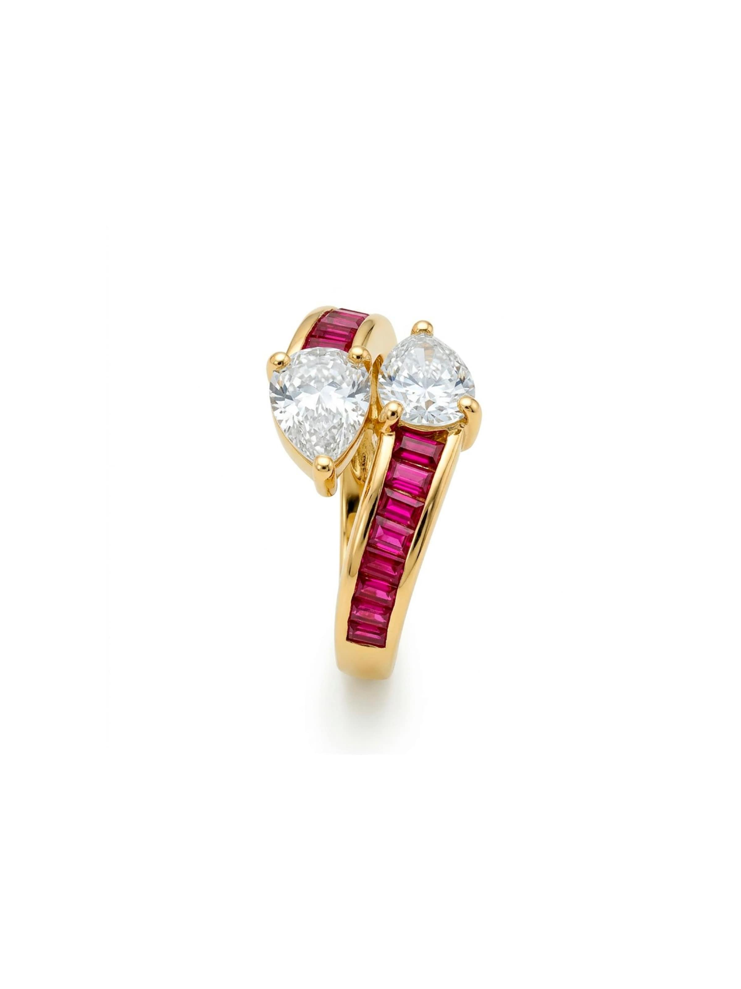 Luxenter Ring 'Darbia' in Red