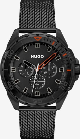 HUGO - Reloj analógico en negro: frente