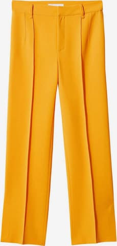 MANGO Loose fit Pants 'Maca' in Yellow: front