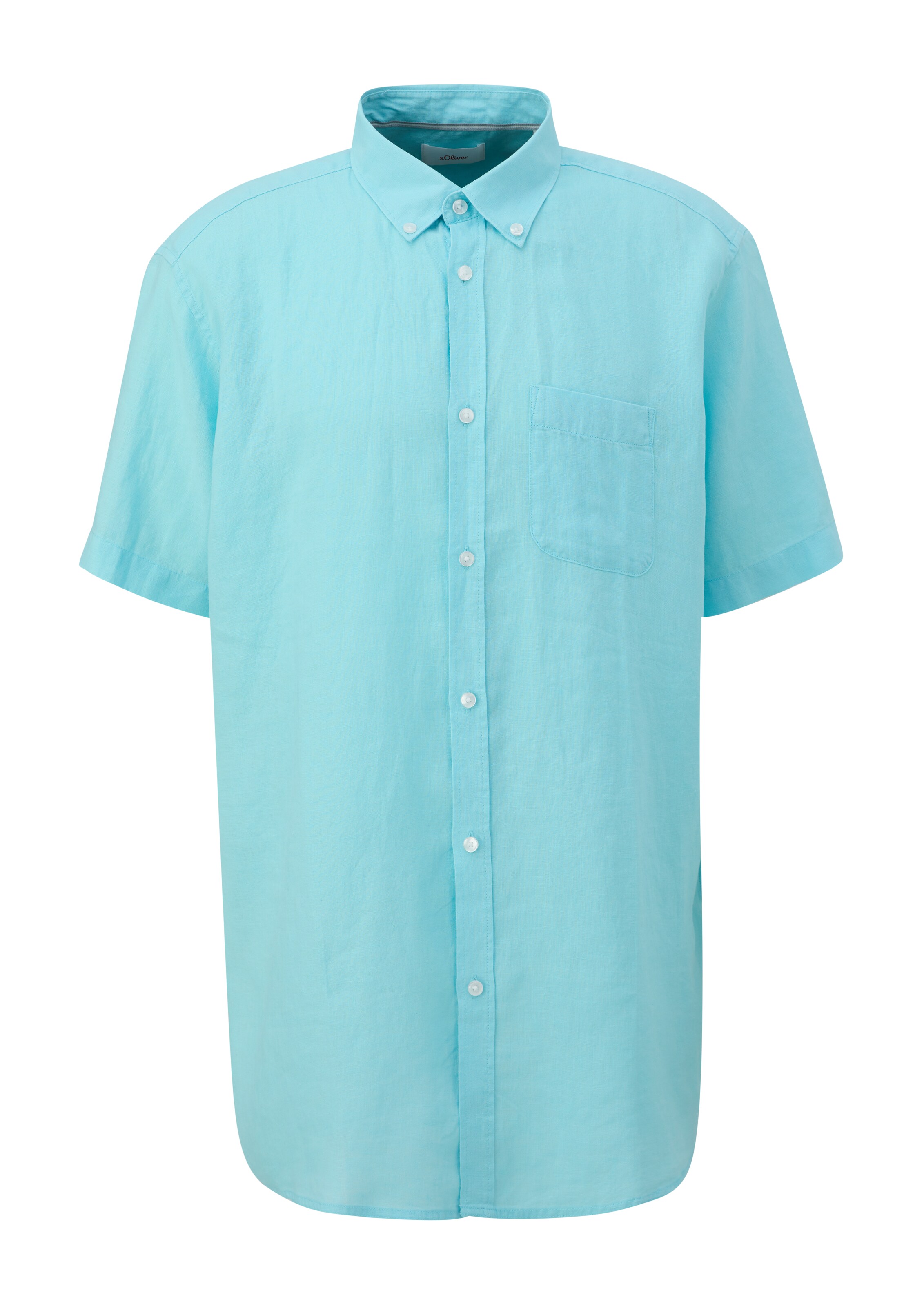 s.Oliver Rovný strih Košeľa - Modrá: predná strana