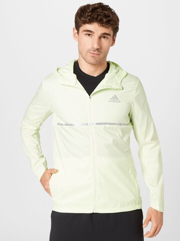 ADIDAS SPORTSWEAR Athletic Jacket 'Own The Run' in Green: front
