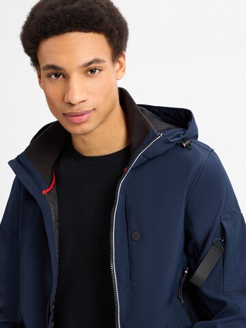 TOM TAILOR Weatherproof jacket in Blue