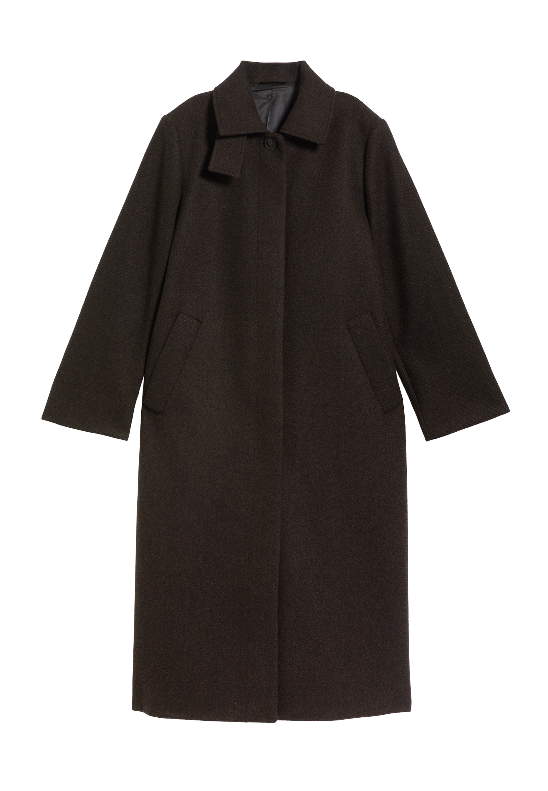 WEEKDAY Between-Seasons Coat 'Gate' in XS in Dark brown, Item view