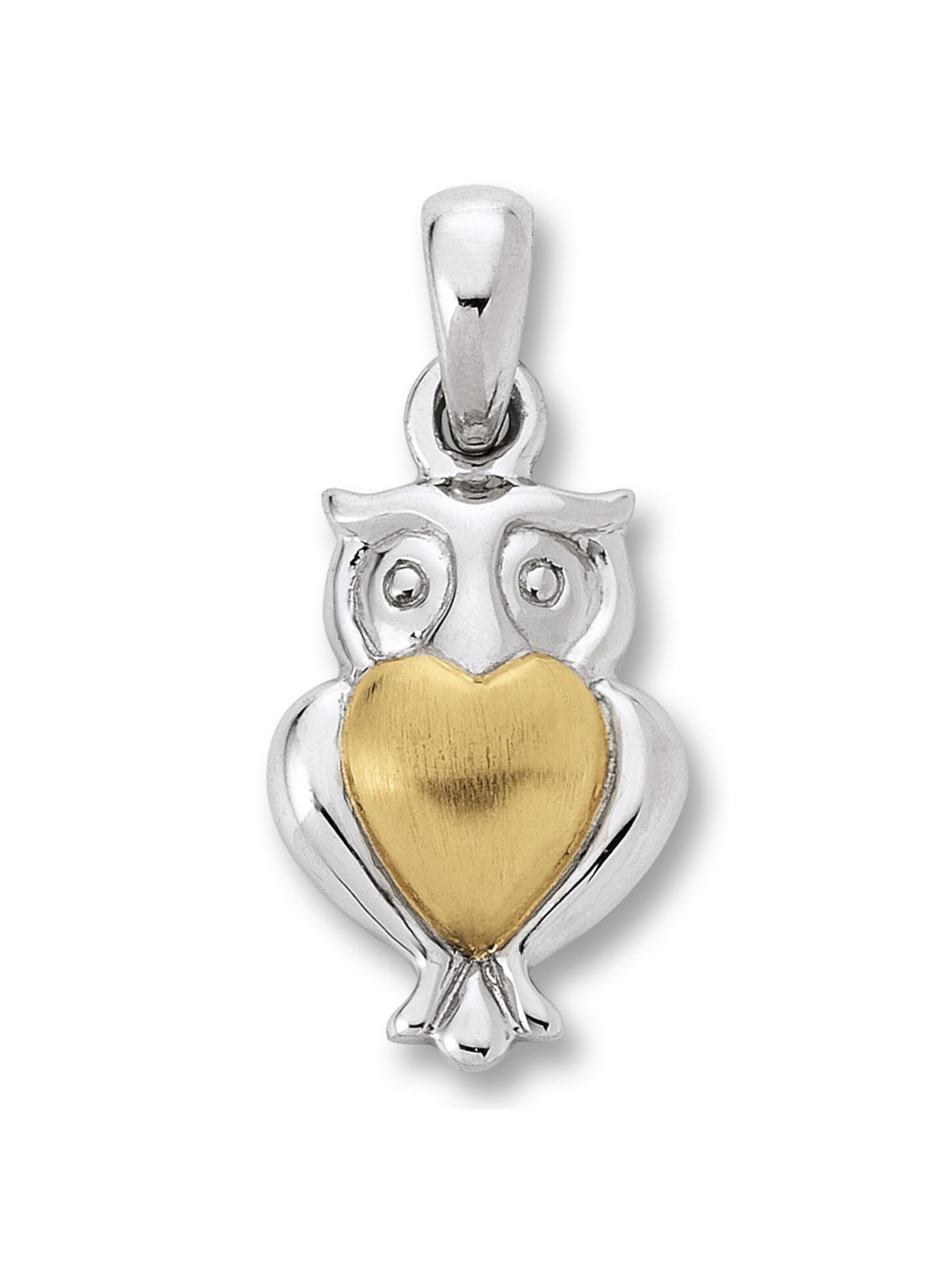 ONE ELEMENT Jewelry 'Eule' in Silver: front