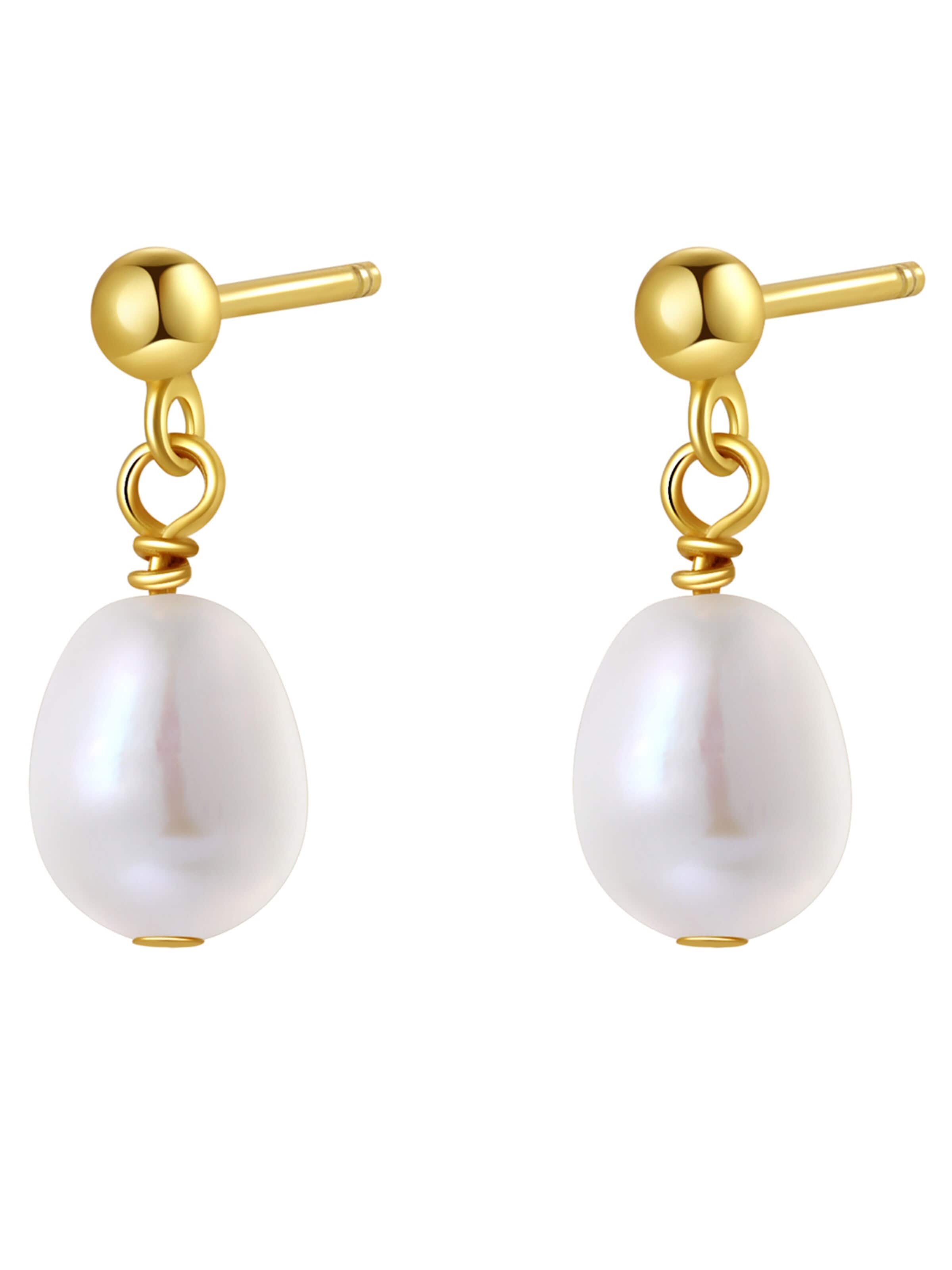 Hey Happiness Ohrringe 'Ball and Pearl'‌‌‌‌‌ in Gold