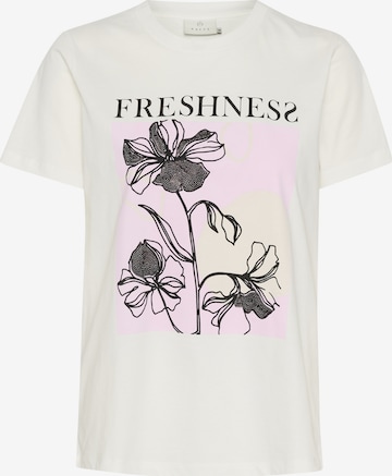 Maglietta 'KA Rita' di Kaffe in bianco: frontale