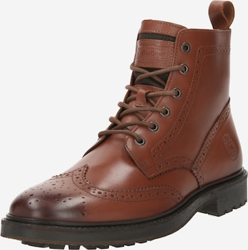 Barbour - Bota com atacadores 'West' em castanho: frente