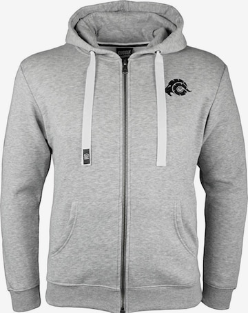 Guggen Mountain Sweatshirt 'Kapuzenpullover H06 Fleece Hoodie' in Grijs: voorkant