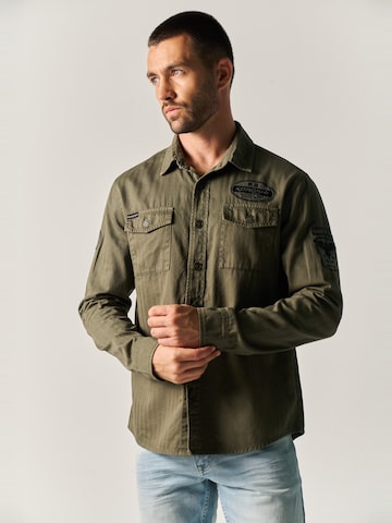 KOROSHI Regular fit Overhemd in Groen