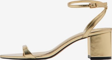 MANGO Strap Sandals 'Tica' in Gold: front