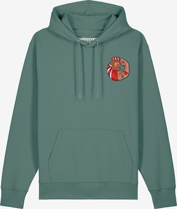 Watapparel Sweatshirt 'Seemann' in Grün: Vorderseite