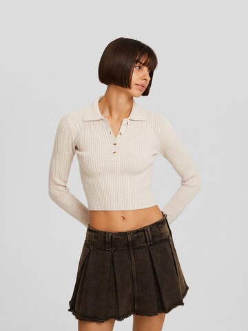 Bershka Sweater in Beige