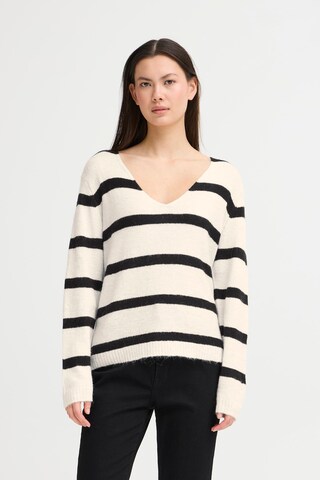 ICHI Pullover 'Kamara' in Blau: Vorderseite