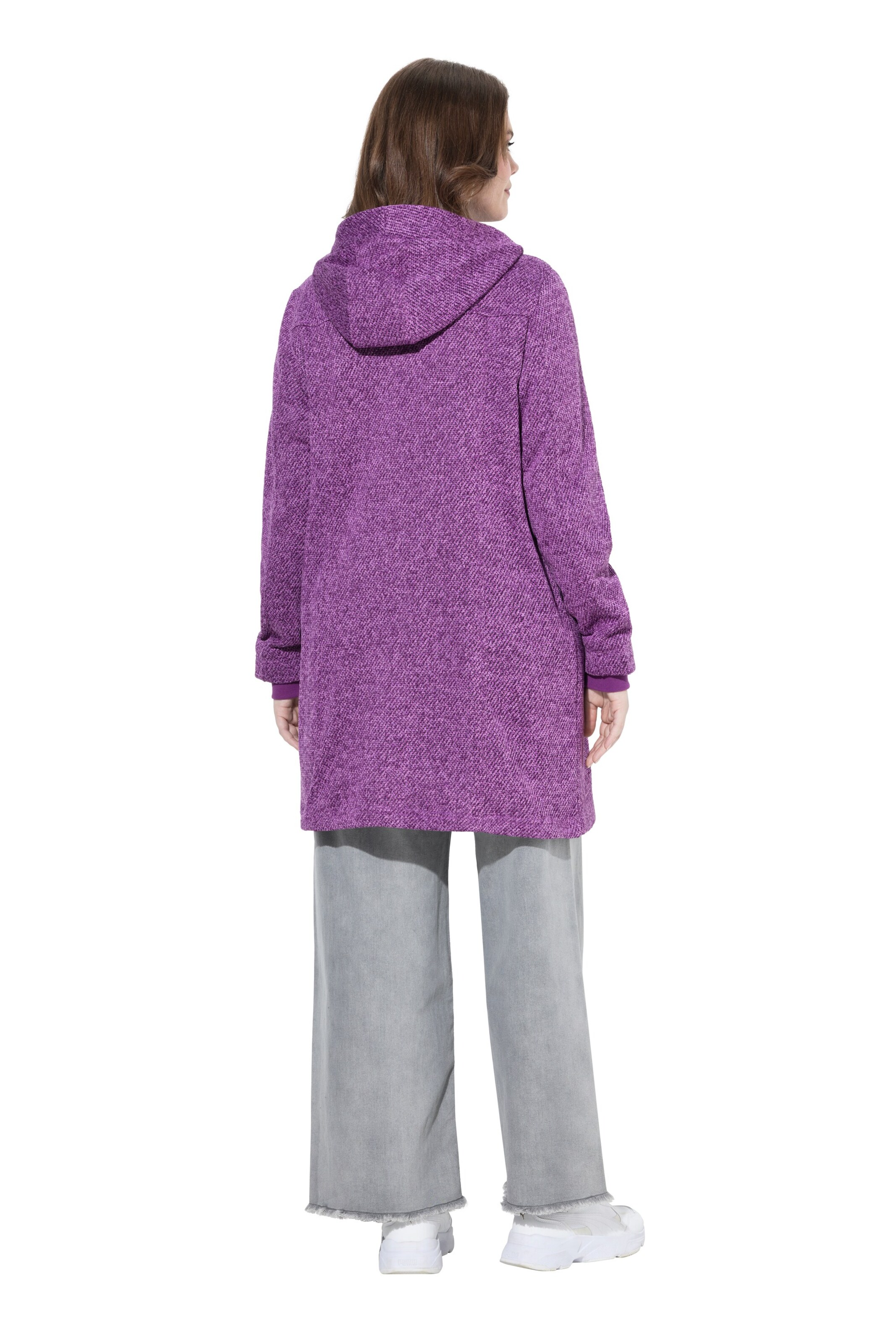 Ulla Popken Knit cardigan in Purple