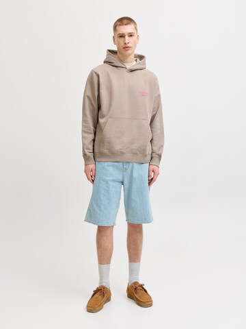 JACK & JONES Sweatshirt 'JORNorrebro' in Beige