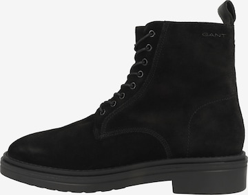 GANT Schnürboots ' Boggar ' in Schwarz: Vorderseite