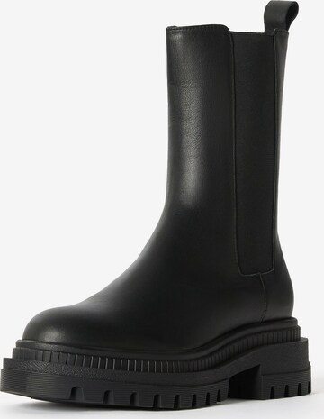 Chelsea Boots Bershka en noir : devant