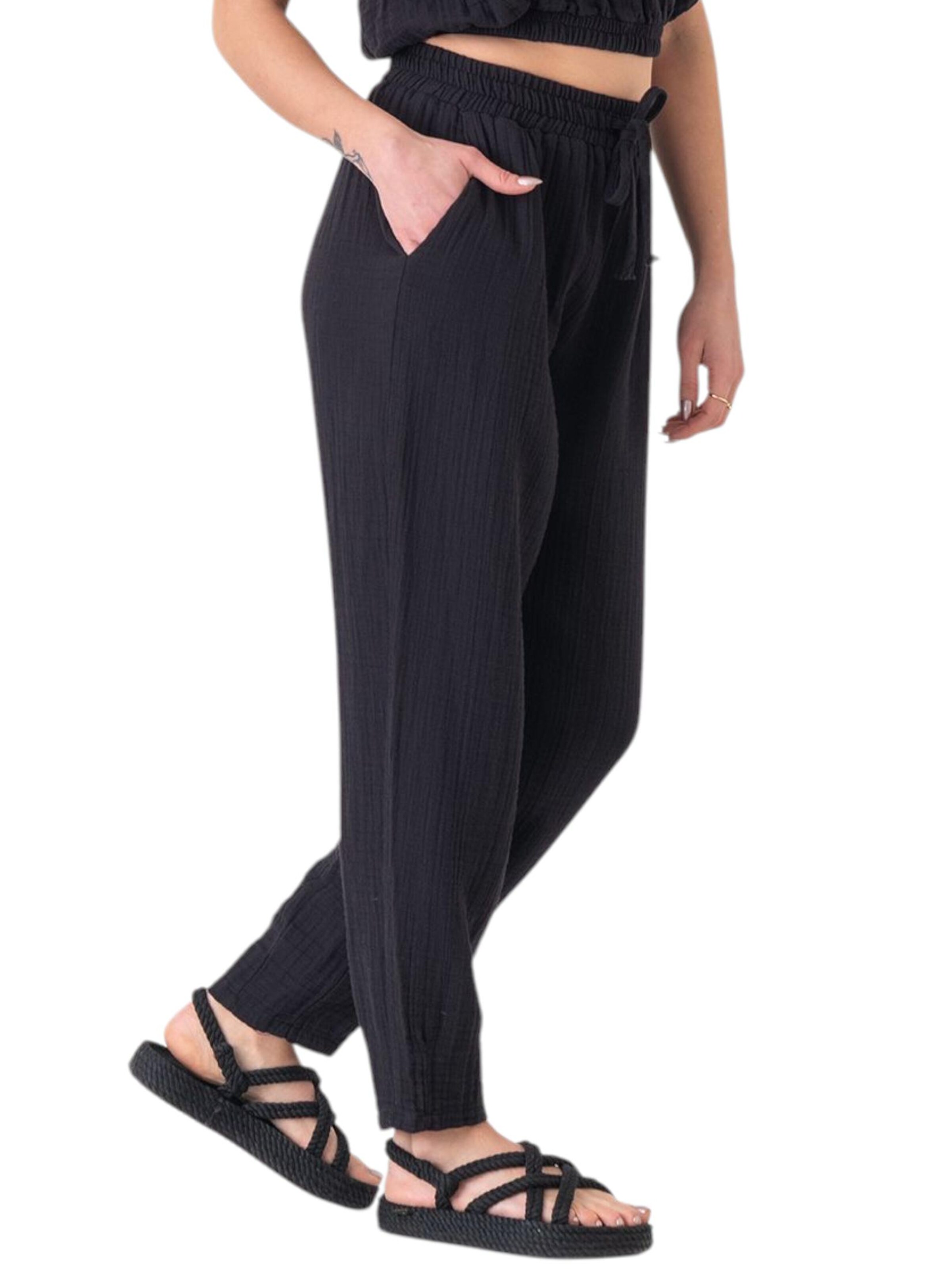 Wide Leg Pantalon 'Eluna' WENOR en noir