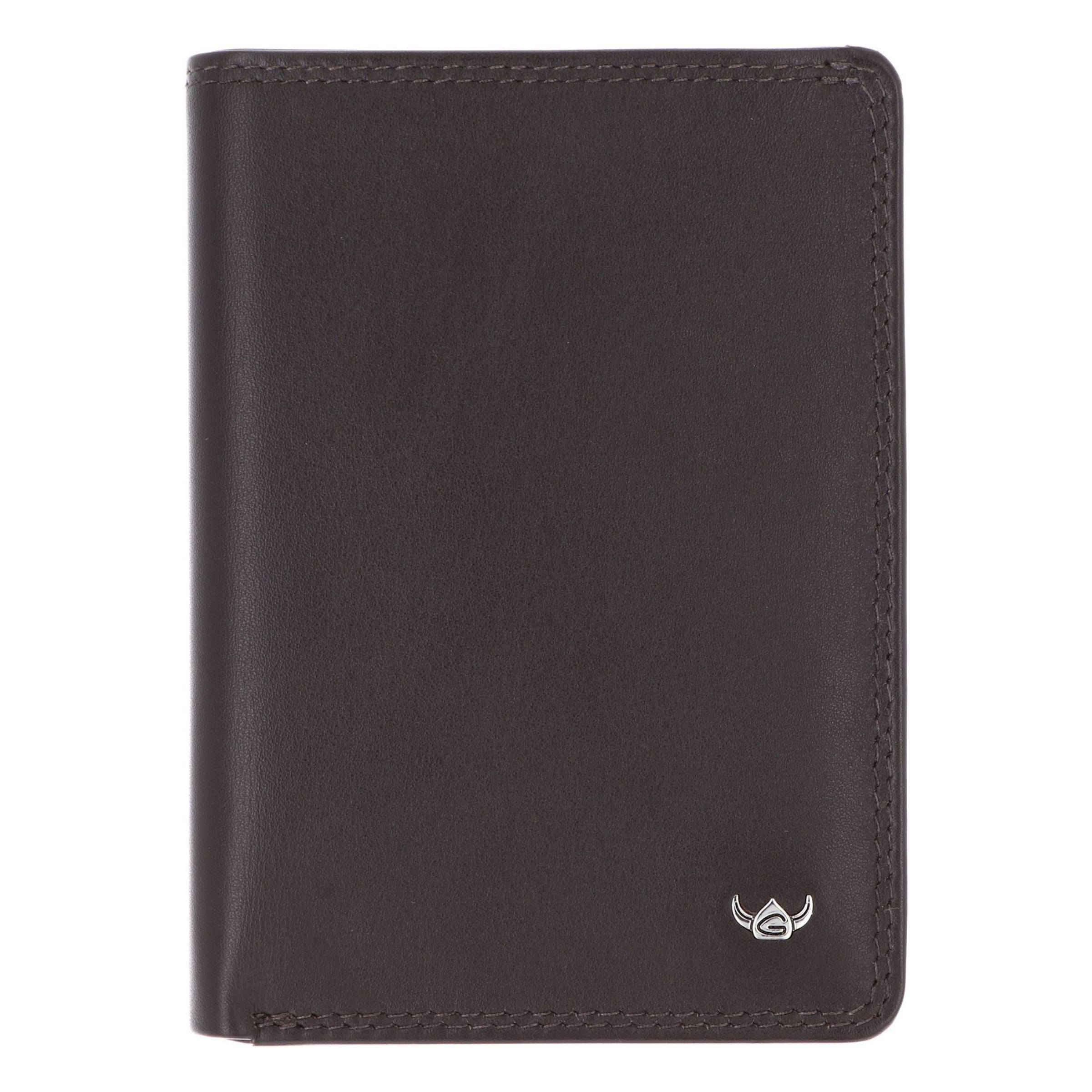 Astuccio 'Polo' di GOLDEN HEAD in marrone: frontale