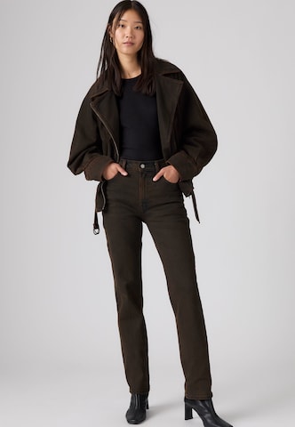 LEVI'S ® - Slimfit Vaquero 'RIBCAGE SLIM' en marrón