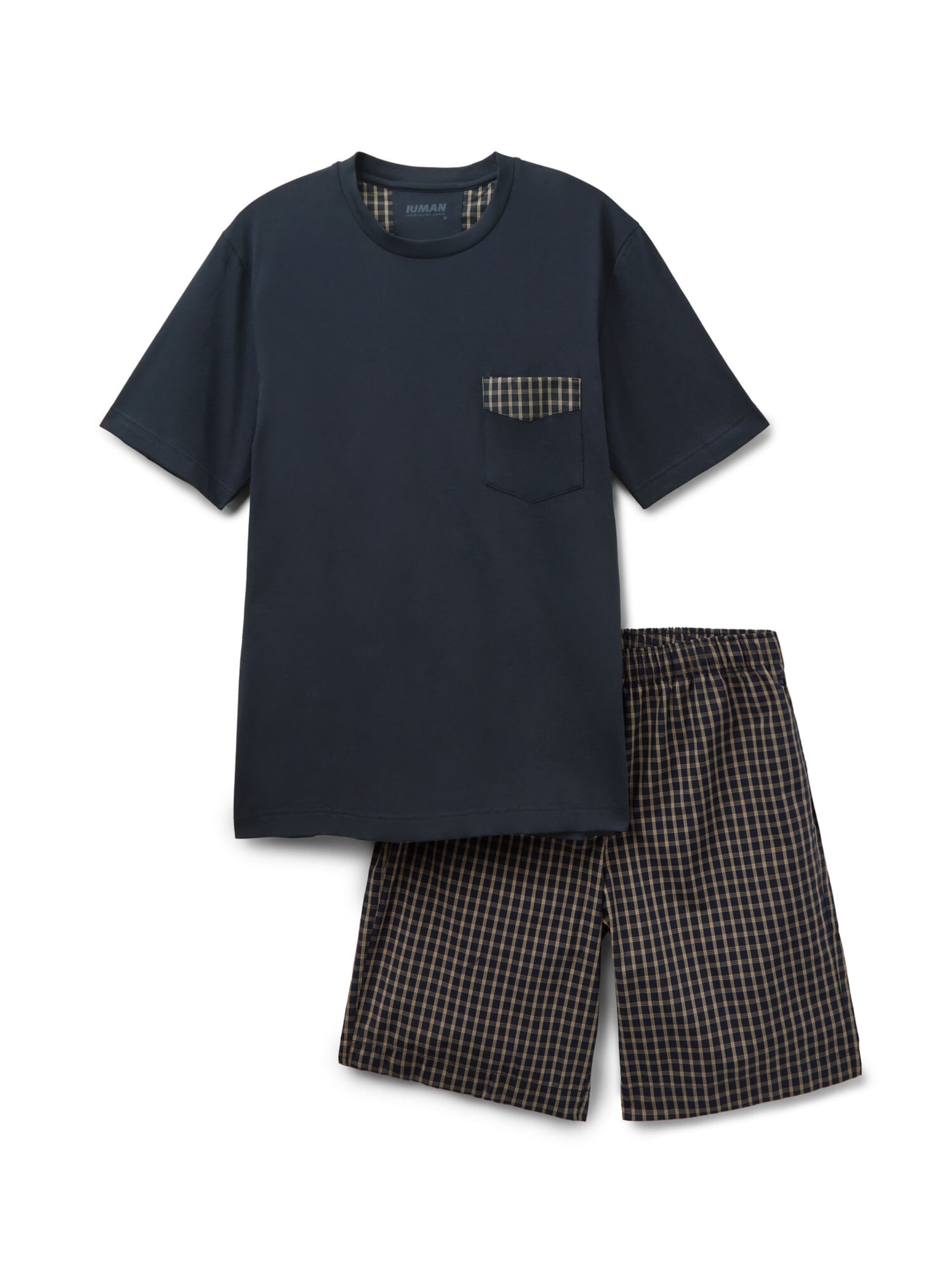 IUMAN Intimissimi Uomo Kurze Schlafanzüge in Blau: Vorderseite