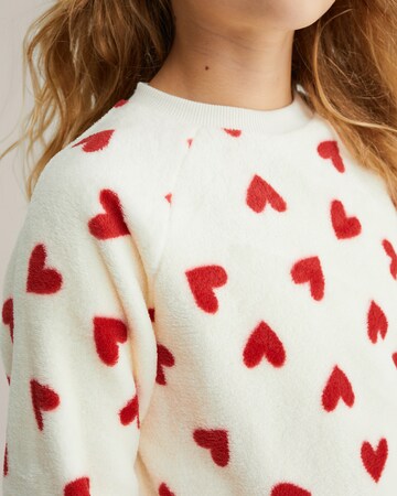 WE Fashion Пижама в Белый