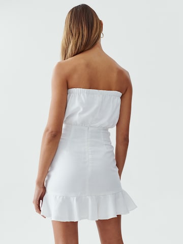 Robe 'GEORGE' Calli en blanc : derrière