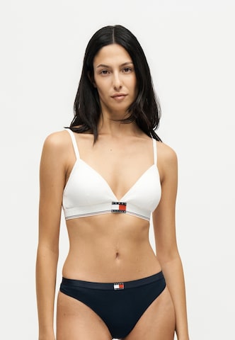 Tommy Hilfiger Underwear Trikotni nedrčki Nedrček 'VARSITY' | bela barva: sprednja stran