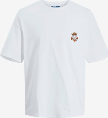 T-Shirt 'TATTOO' JACK & JONES en blanc : devant