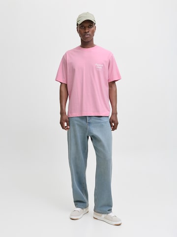JACK & JONES Футболка 'JORNORREBRO' в Ярко-розовый