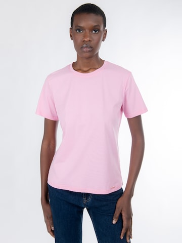 Influencer Тениска в розово: отпред