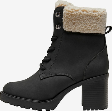 Bottines à lacets 'BARBARA' ONLY en noir : devant