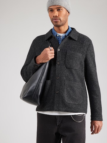 Pepe Jeans Prechodná bunda 'PATRICK' - Sivá: predná strana